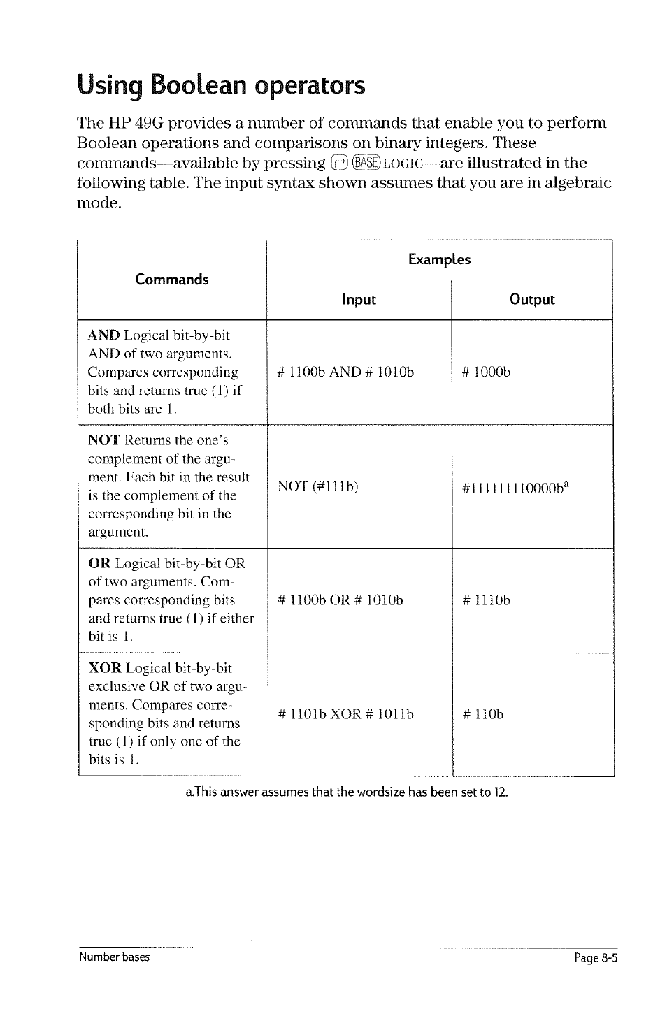 To convert a binary integer to a real number, To convert a real number to a binary integer | HP 49g Graphing Calculator User Manual | Page 81 / 199