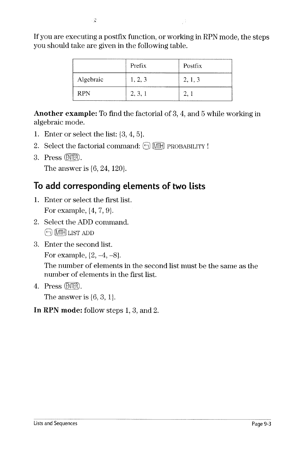 To append a new object to the end of a list, List processing, To append a new object to the end of a list -2 | List processing -2, Apply, List | HP 49g Graphing Calculator User Manual | Page 85 / 199