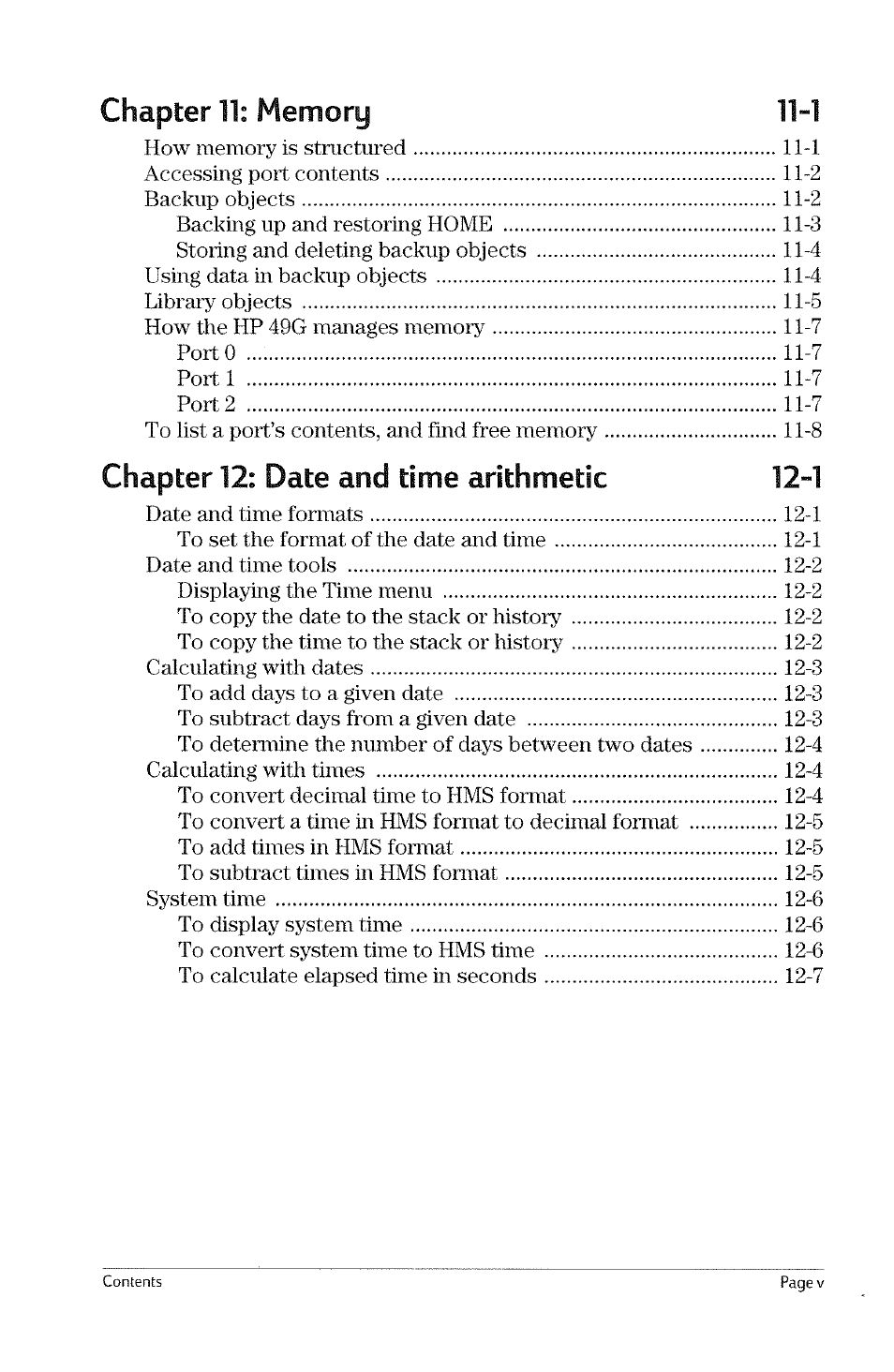 Chapter 9: lists and sequences 9-1 | HP 49g Graphing Calculator User Manual | Page 9 / 199