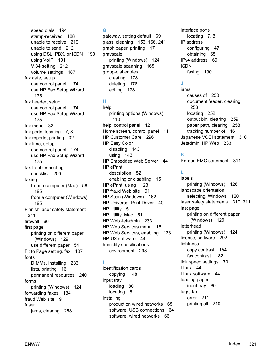 HP LaserJet Pro 300 Color MFP M375 User Manual | Page 337 / 344