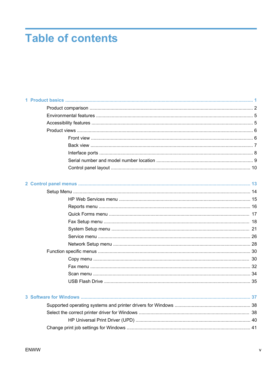 HP LaserJet Pro 300 Color MFP M375 User Manual | Page 7 / 344