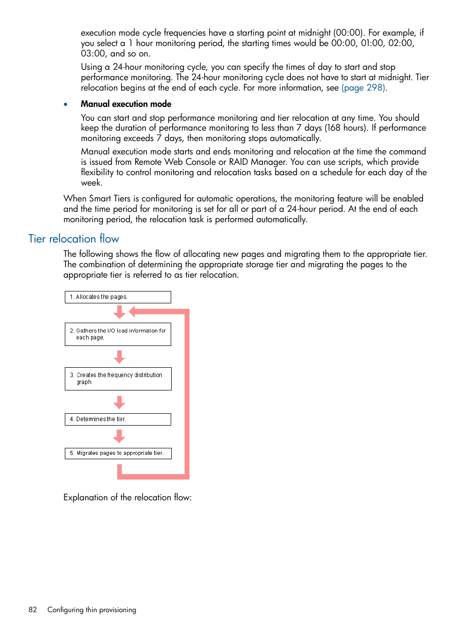 Tier relocation flow | HP XP P9500 Storage User Manual | Page 82 / 411