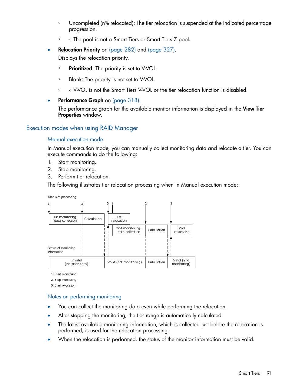 Execution modes when using raid manager | HP XP P9500 Storage User Manual | Page 91 / 411