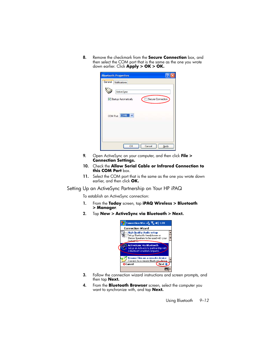 HP iPAQ hw6500 Unlocked Mobile Messenger series User Manual | Page 117 / 192