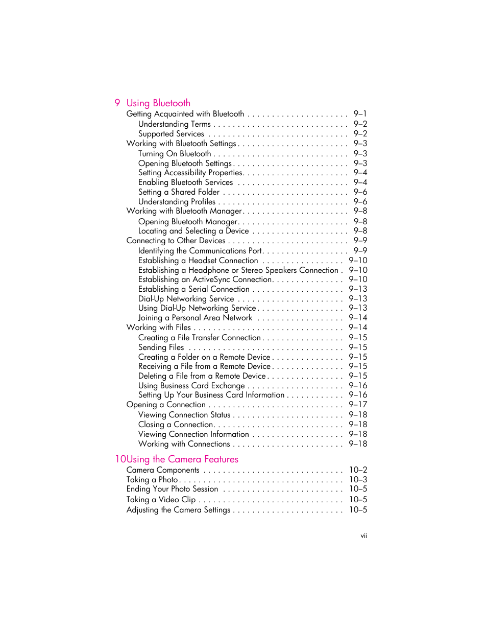 HP iPAQ hw6500 Unlocked Mobile Messenger series User Manual | Page 7 / 192