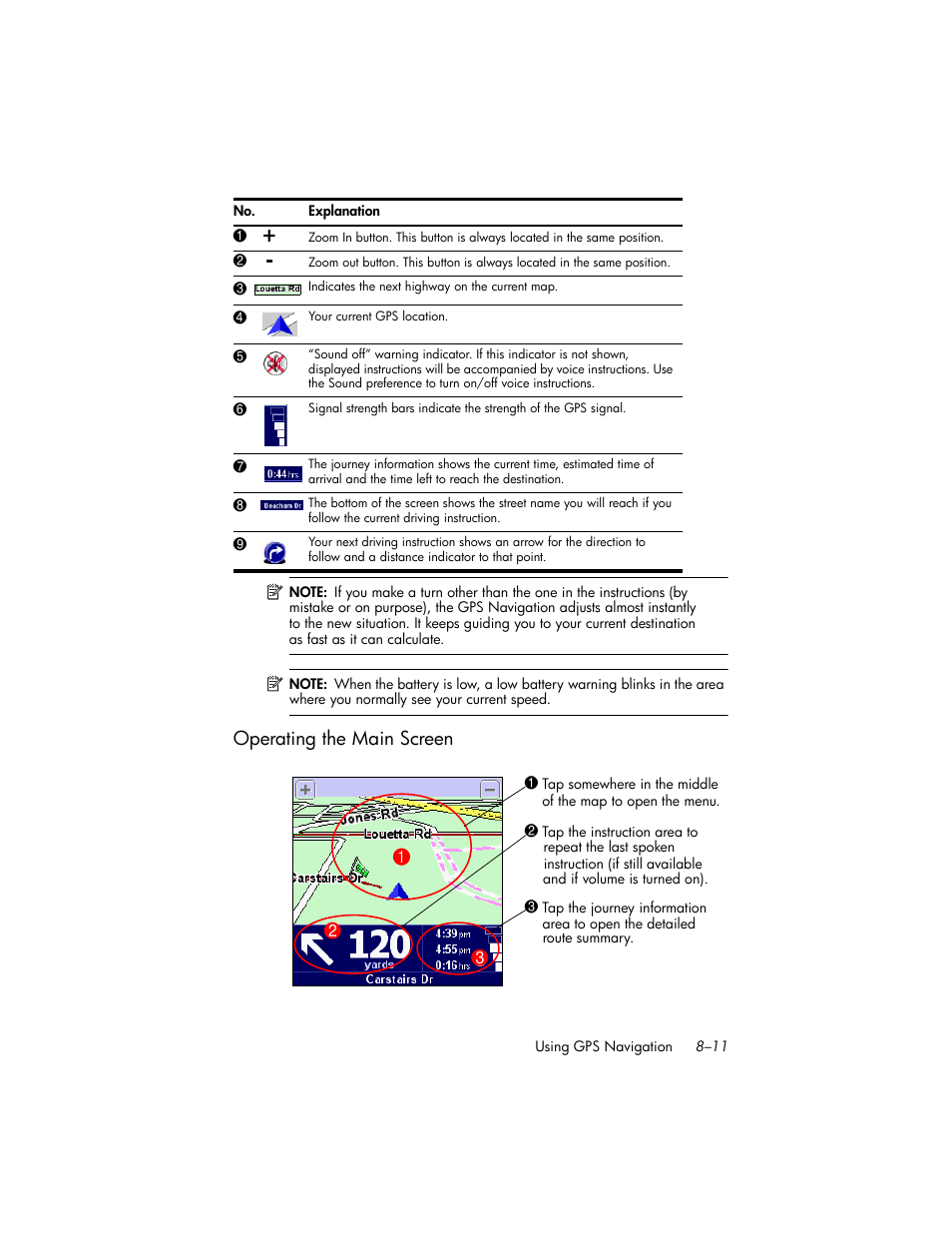 Operating the main screen, Operating the main screen –11 | HP iPAQ hw6500 Unlocked Mobile Messenger series User Manual | Page 92 / 192