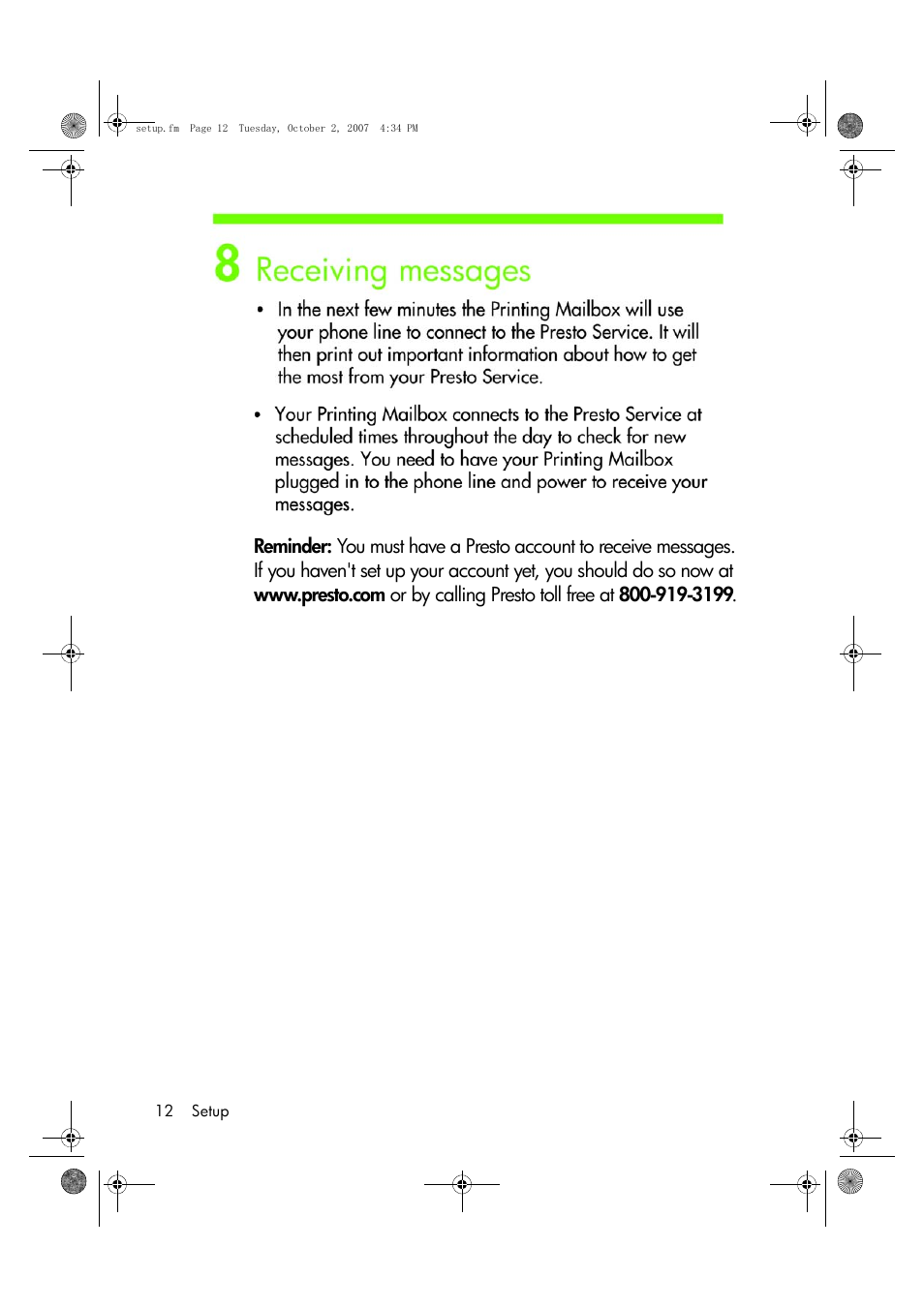 HP A10 Printing Mailbox User Manual | Page 12 / 30