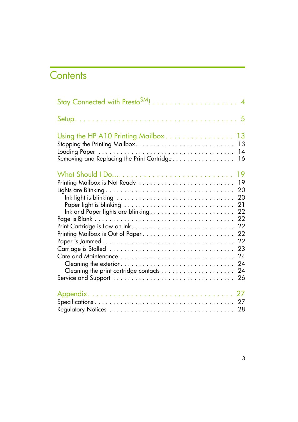 HP A10 Printing Mailbox User Manual | Page 3 / 30