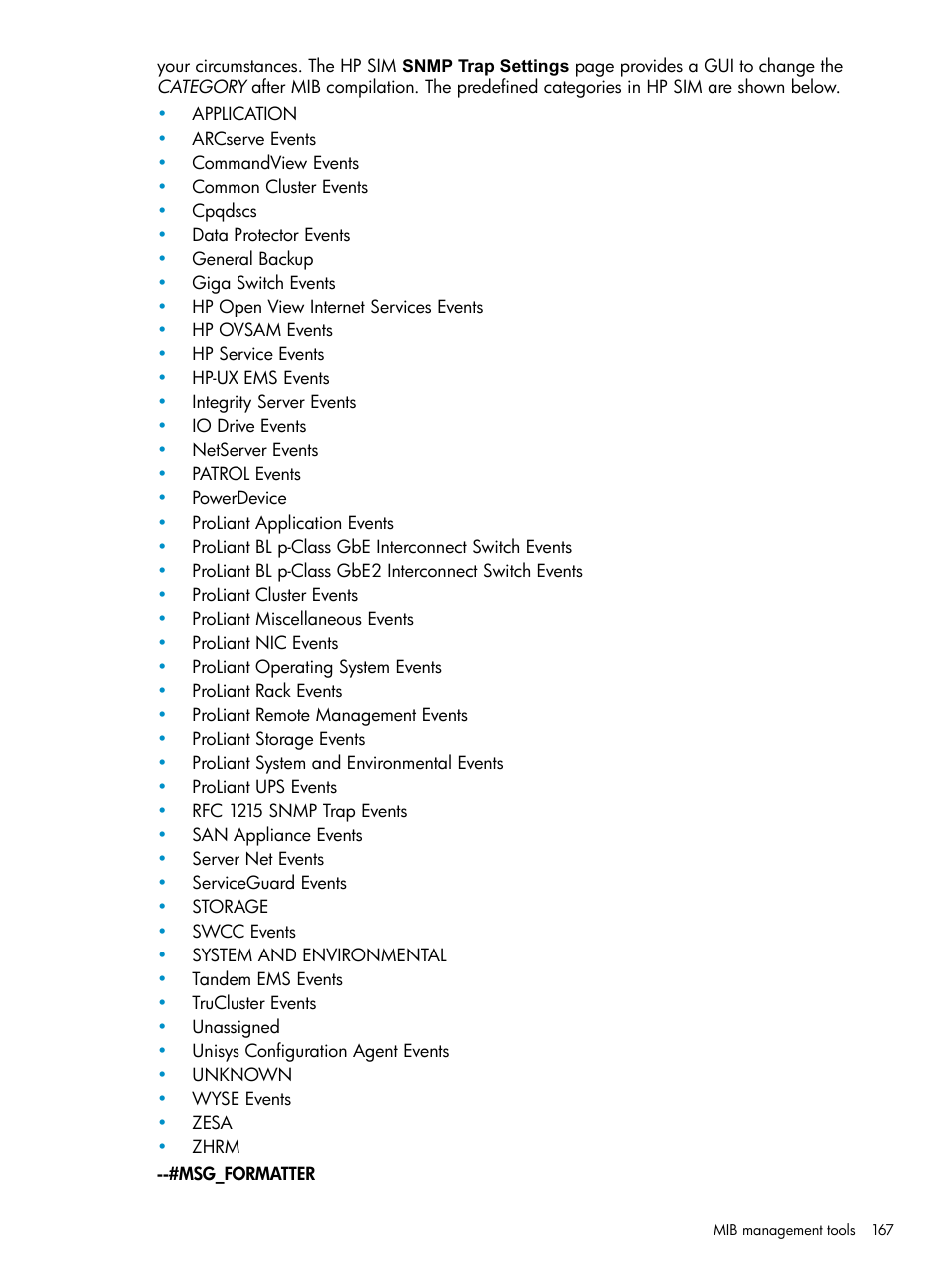 HP Systems Insight Manager User Manual | Page 167 / 253