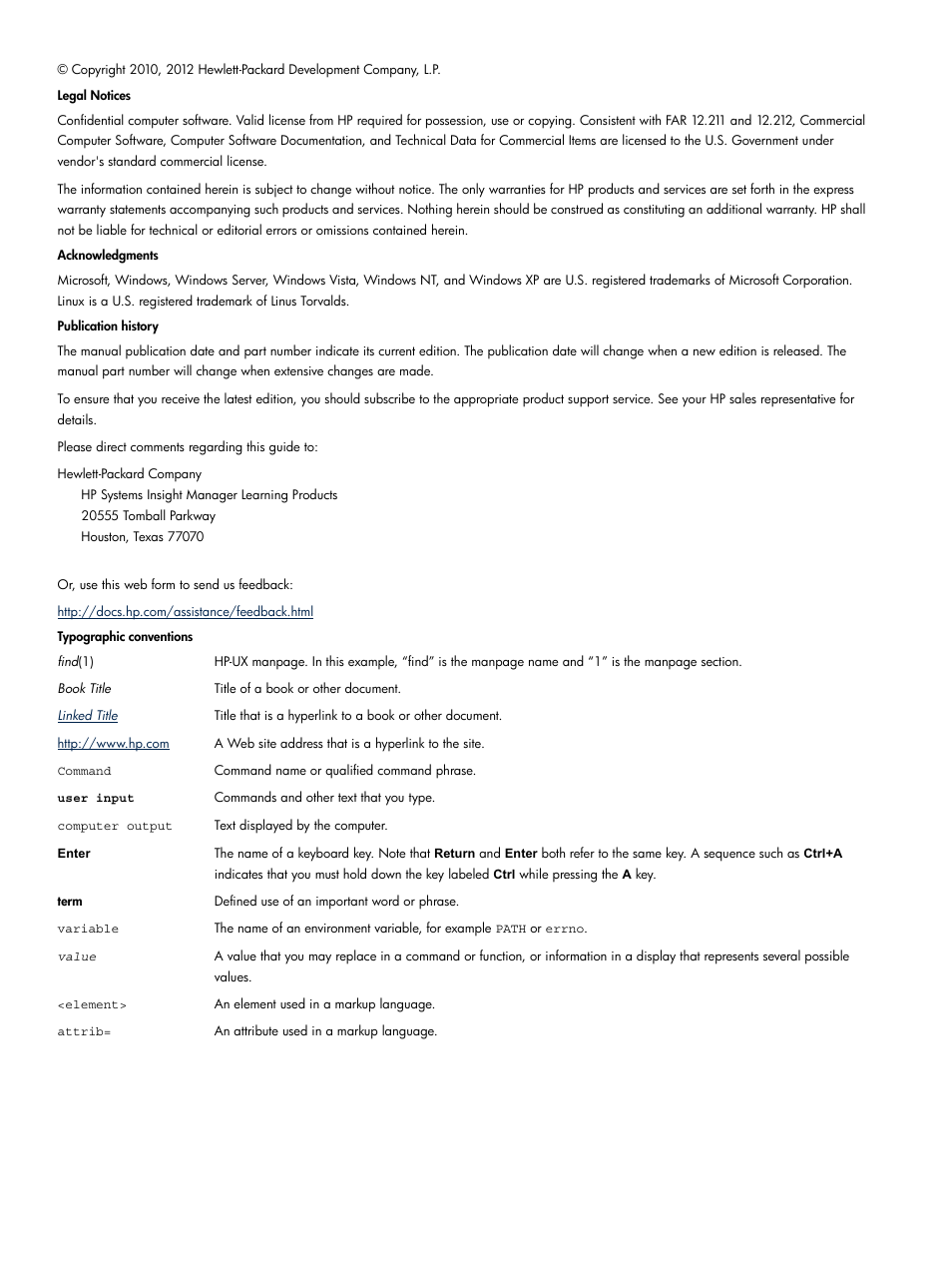 HP Systems Insight Manager User Manual | Page 2 / 253