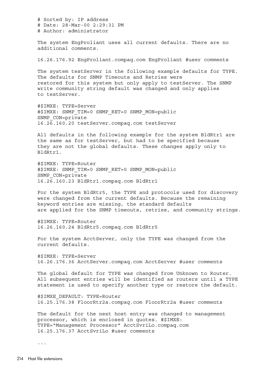 HP Systems Insight Manager User Manual | Page 214 / 253