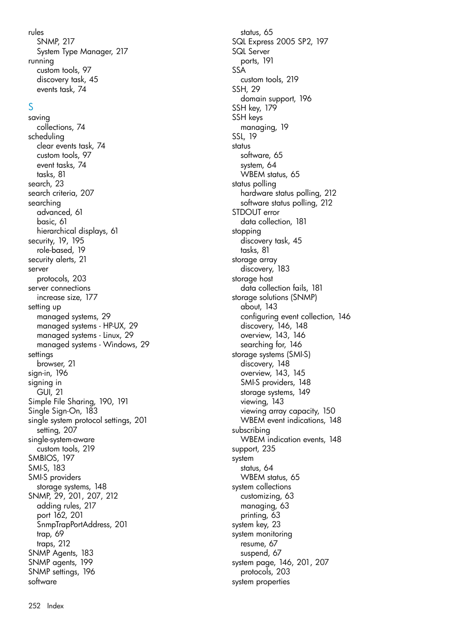 HP Systems Insight Manager User Manual | Page 252 / 253
