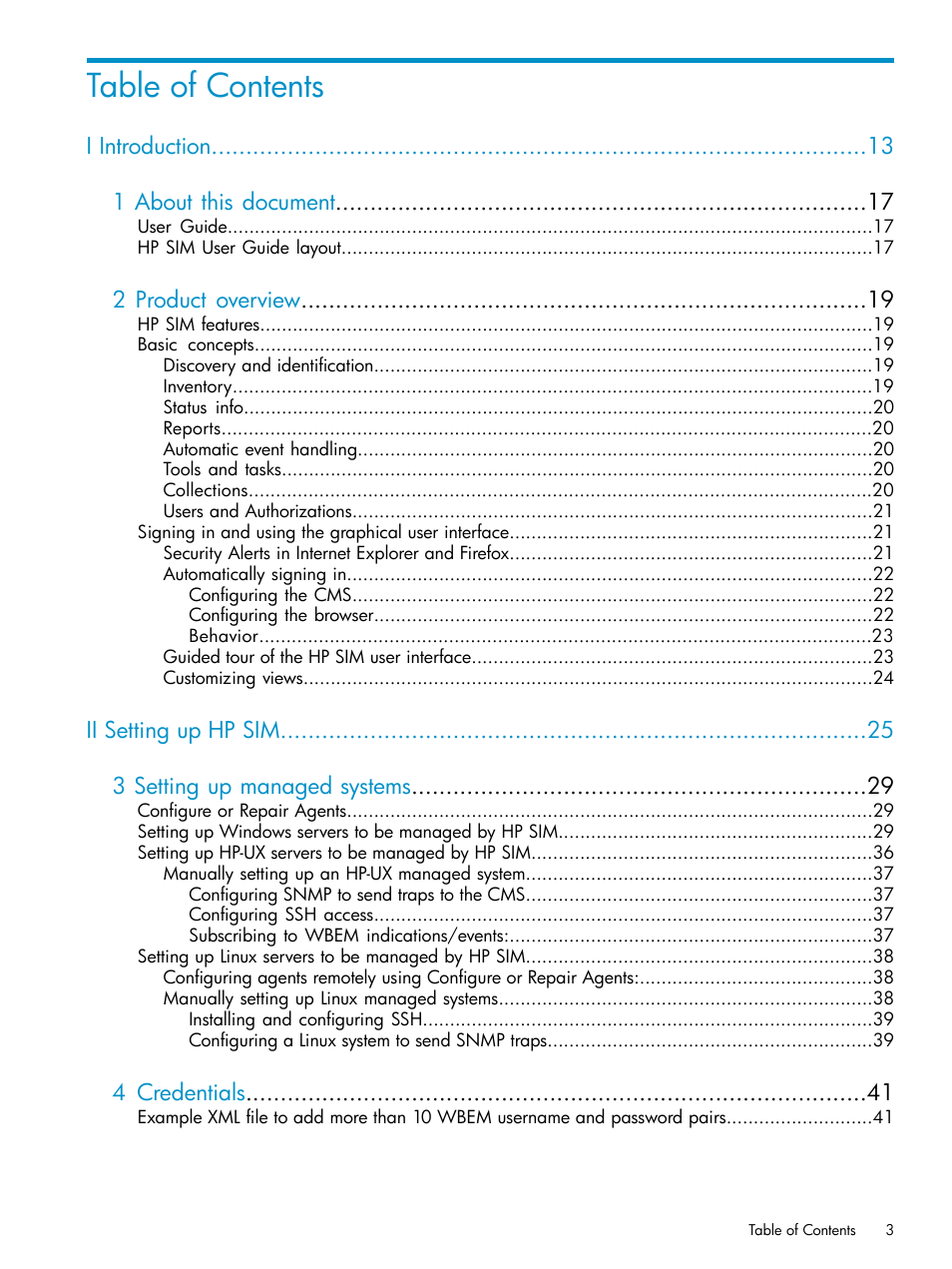 HP Systems Insight Manager User Manual | Page 3 / 253