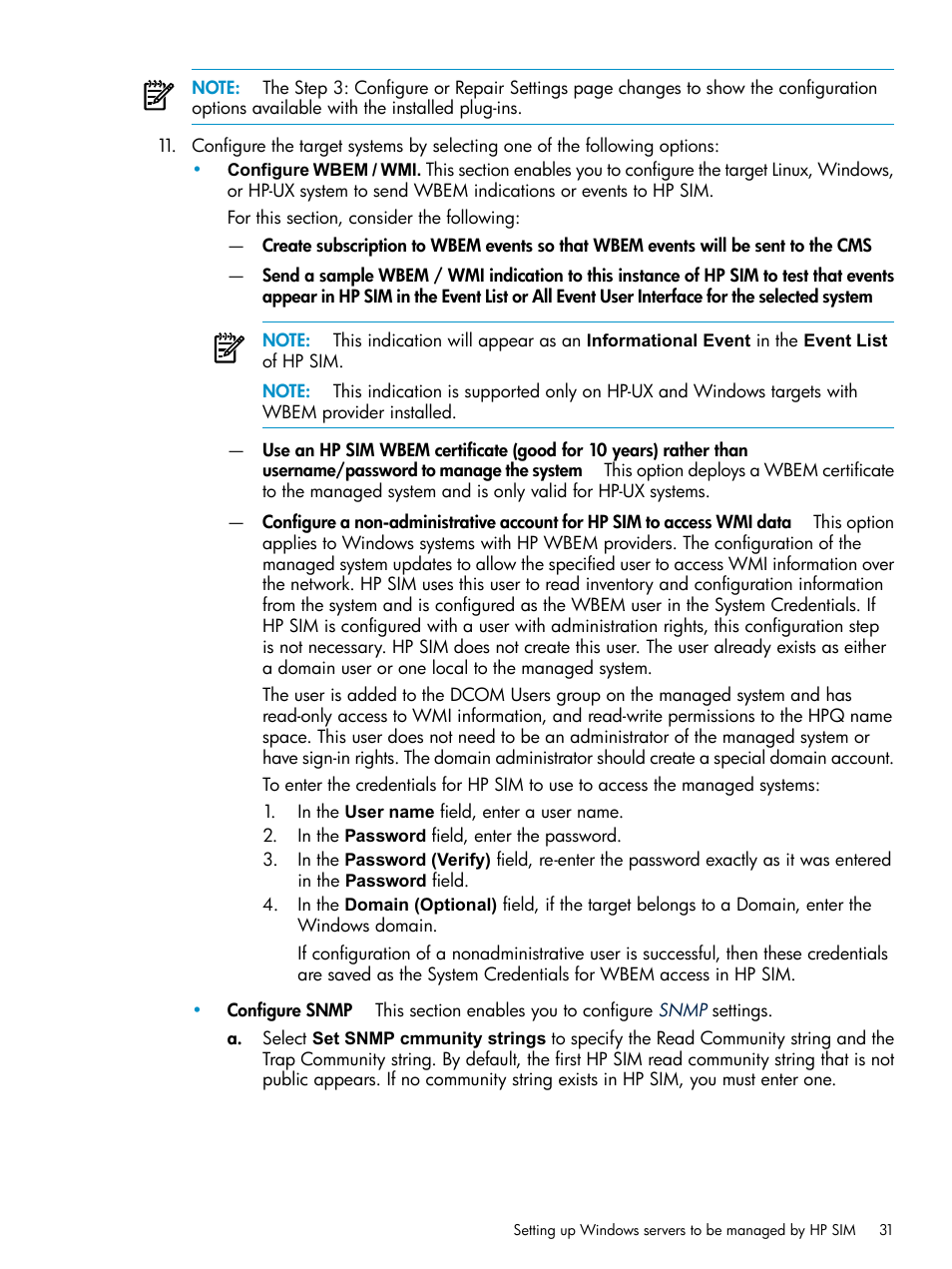 HP Systems Insight Manager User Manual | Page 31 / 253