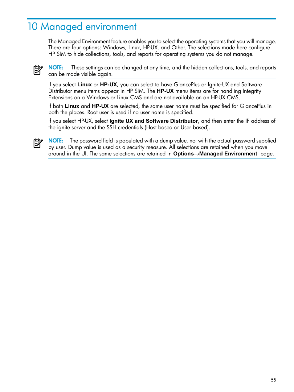 10 managed environment | HP Systems Insight Manager User Manual | Page 55 / 253