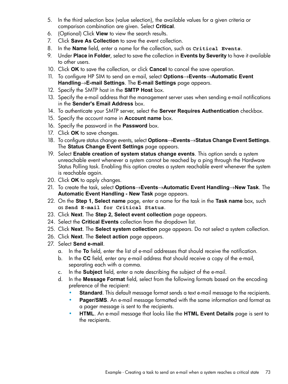 HP Systems Insight Manager User Manual | Page 73 / 253