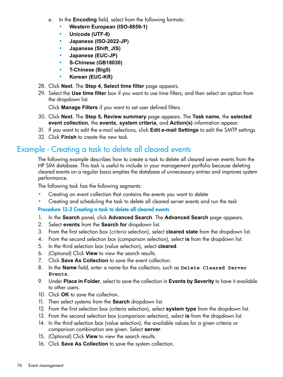 HP Systems Insight Manager User Manual | Page 74 / 253