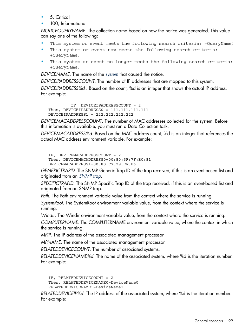 HP Systems Insight Manager User Manual | Page 99 / 253