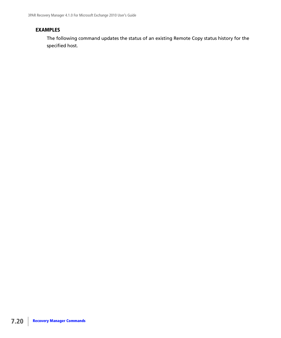 HP 3PAR Application Software Suite for Microsoft Exchange User Manual | Page 78 / 164