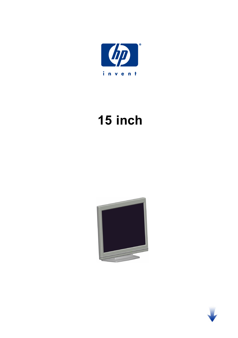 HP Pavilion vf51 15 inch Flat Panel Monitor User Manual | 35 pages