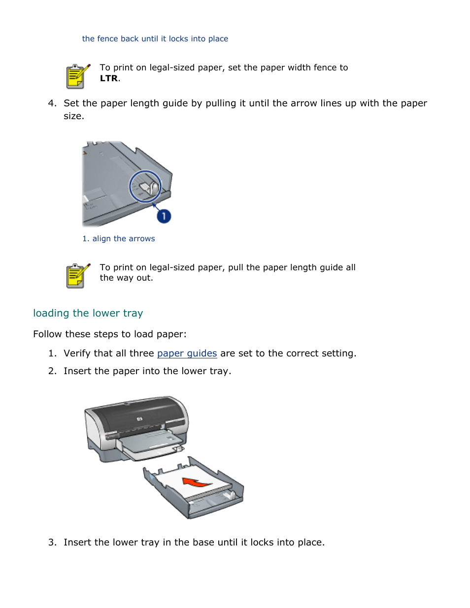 Loading the lower tray | HP Deskjet 5850 Color Inkjet Printer User Manual | Page 101 / 217