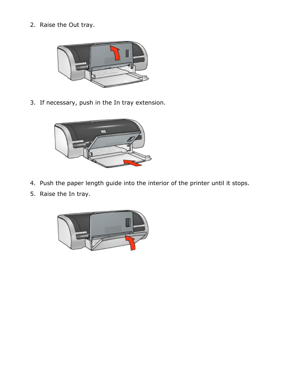 Folding the paper tray | HP Deskjet 5850 Color Inkjet Printer User Manual | Page 109 / 217