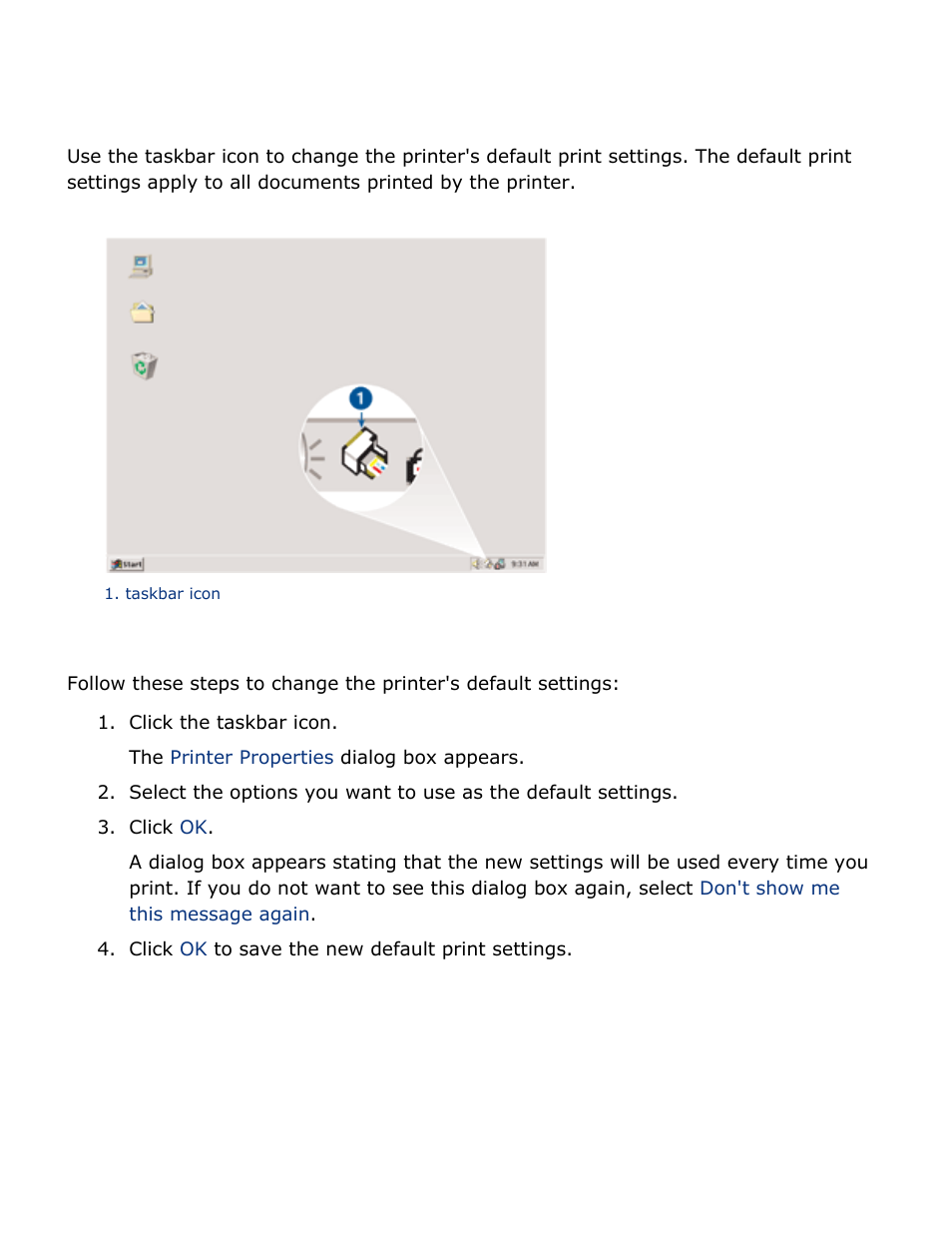 Changing default settings | HP Deskjet 5850 Color Inkjet Printer User Manual | Page 129 / 217