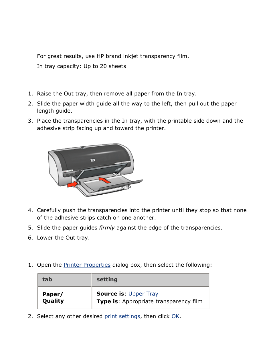 Transparencies | HP Deskjet 5850 Color Inkjet Printer User Manual | Page 158 / 217