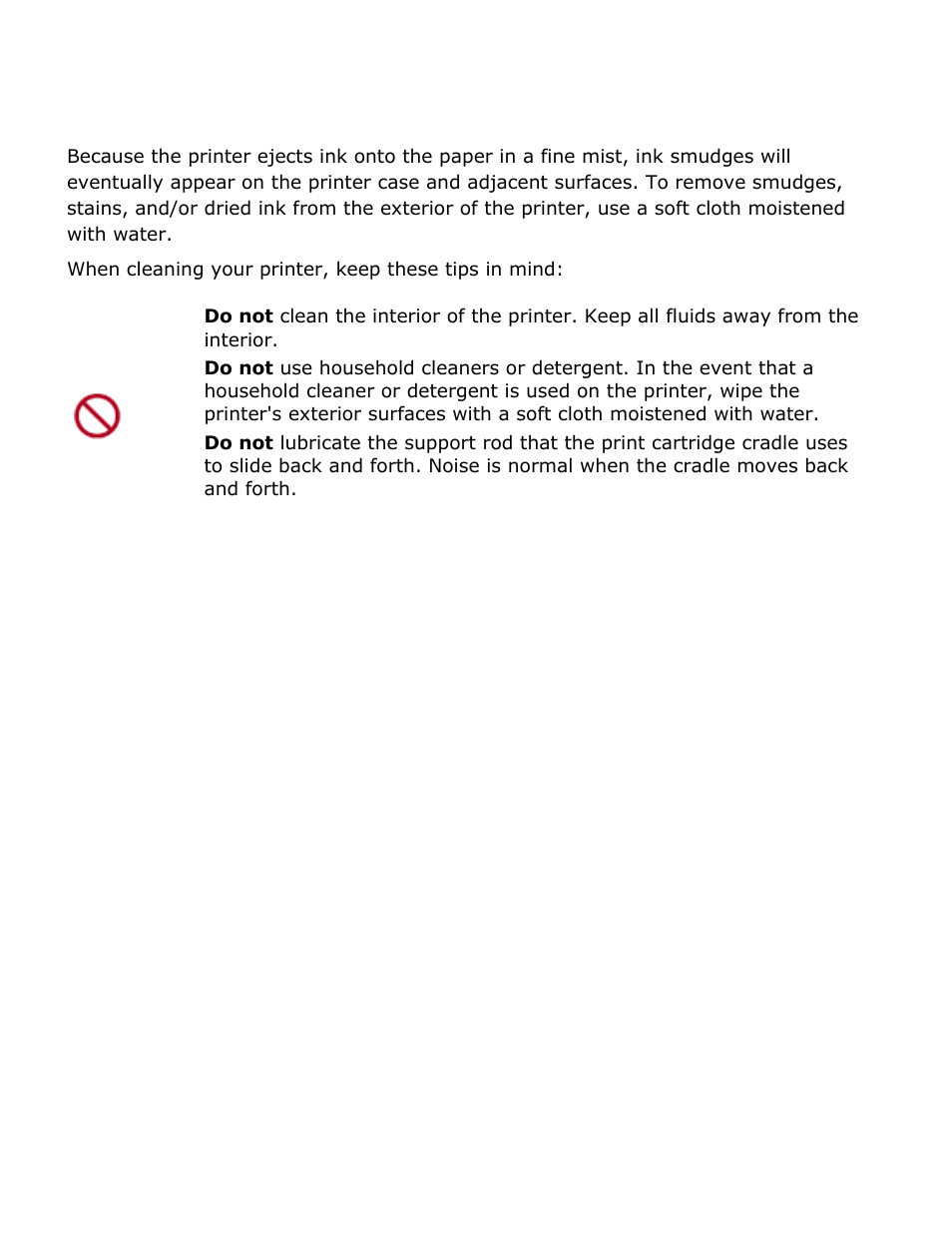 Maintaining the printer body | HP Deskjet 5850 Color Inkjet Printer User Manual | Page 198 / 217