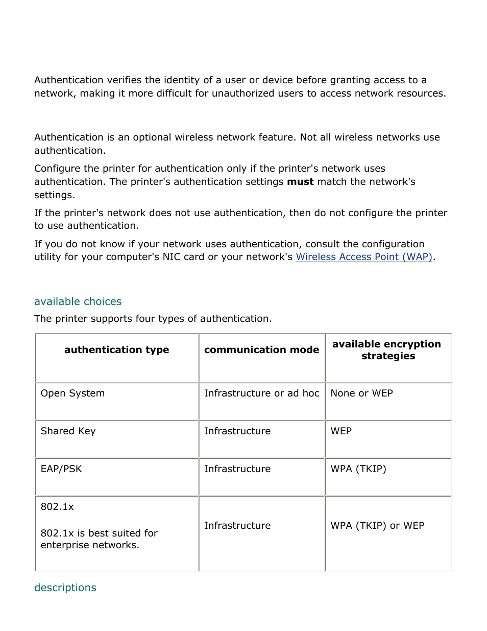 Authentication | HP Deskjet 5850 Color Inkjet Printer User Manual | Page 21 / 217