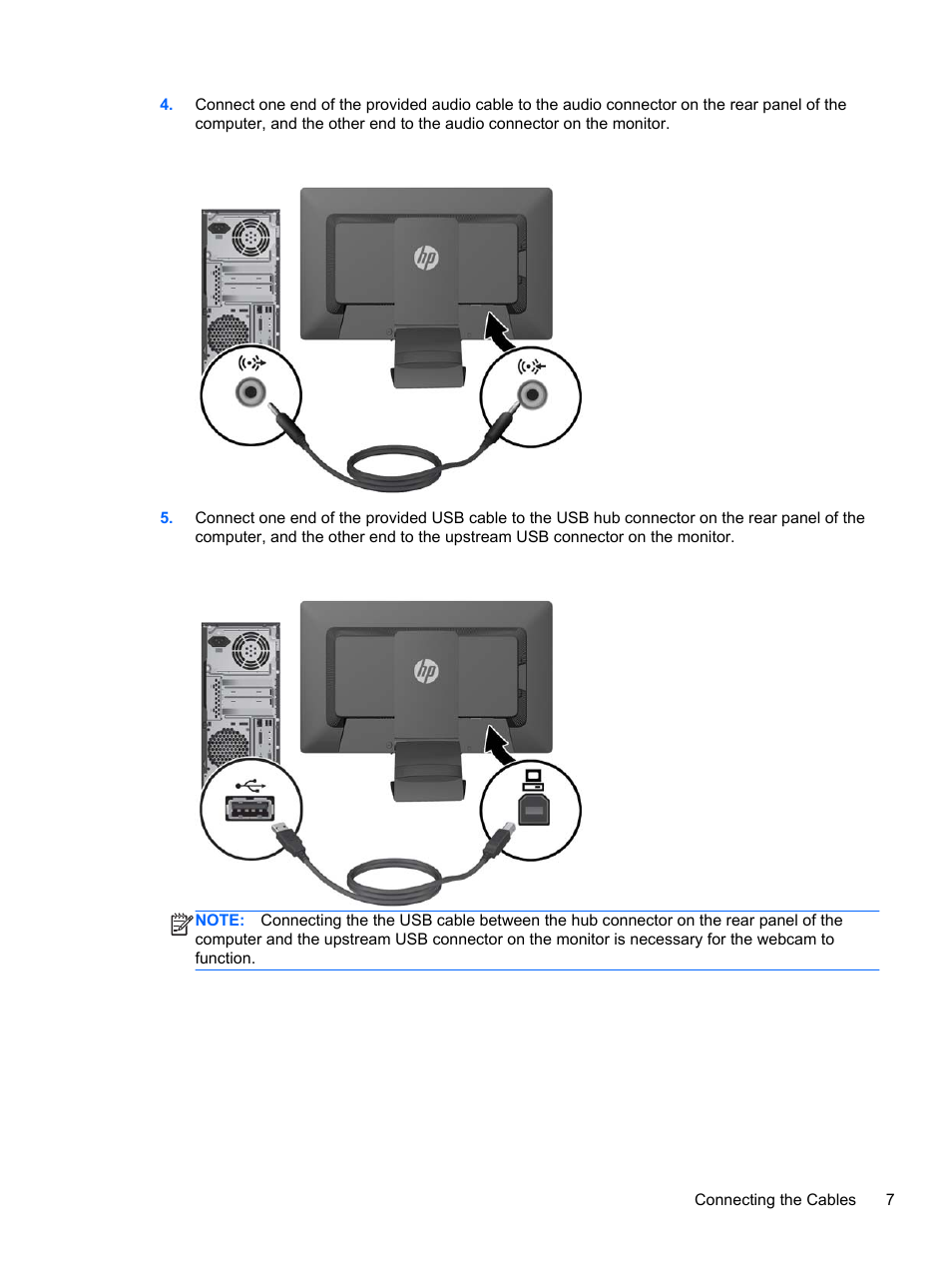 HP EliteDisplay E221c 21.5-inch Webcam LED Backlit Monitor User Manual | Page 13 / 30