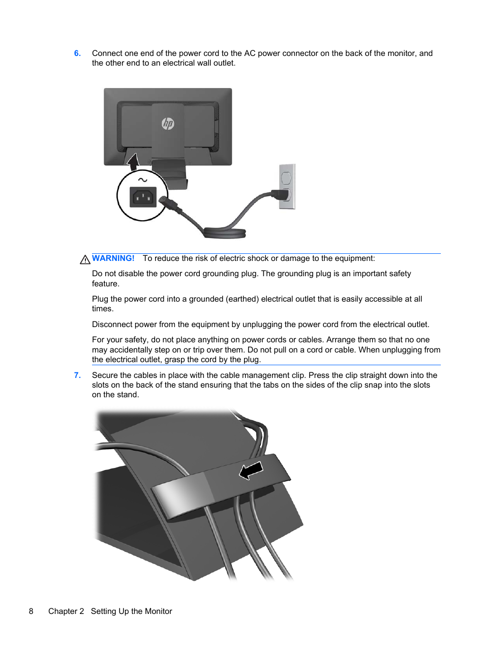 HP EliteDisplay E221c 21.5-inch Webcam LED Backlit Monitor User Manual | Page 14 / 30
