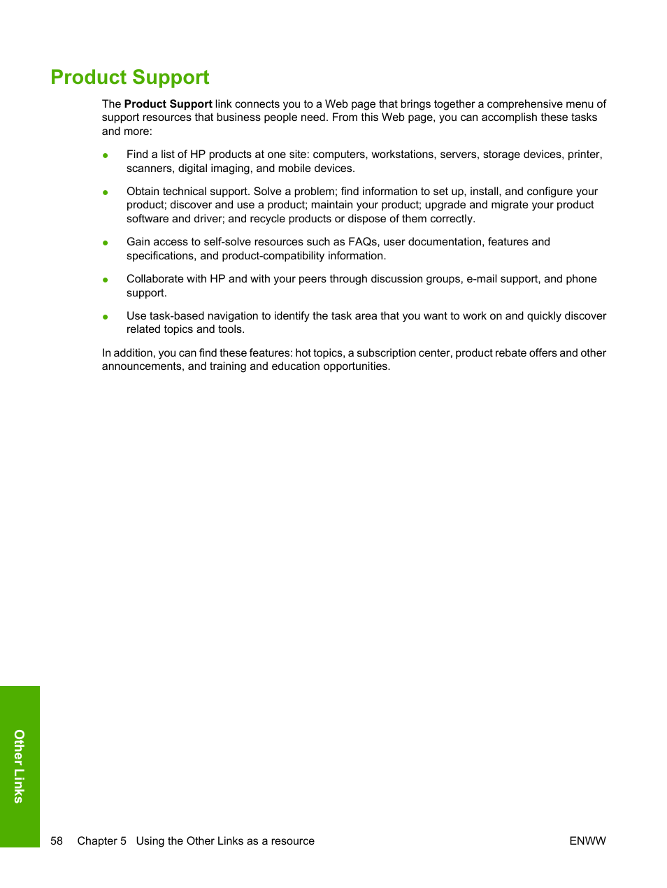 Product support | HP Color LaserJet CP3505 Printer series User Manual | Page 66 / 72