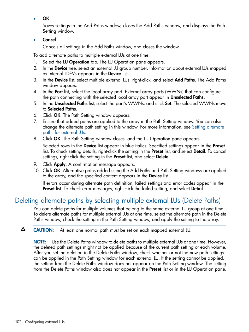 HP StorageWorks XP Remote Web Console Software User Manual | Page 102 / 169