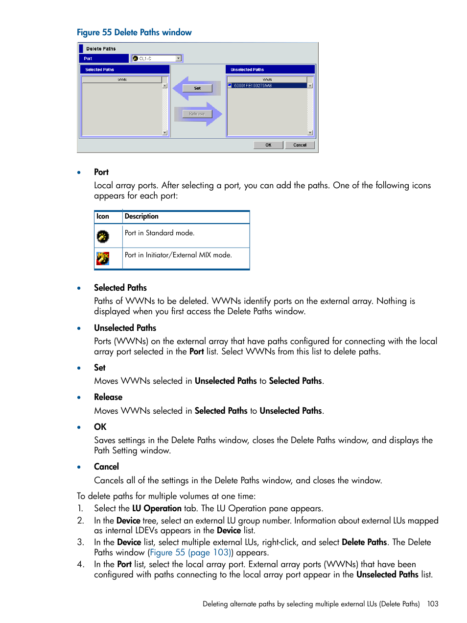 HP StorageWorks XP Remote Web Console Software User Manual | Page 103 / 169