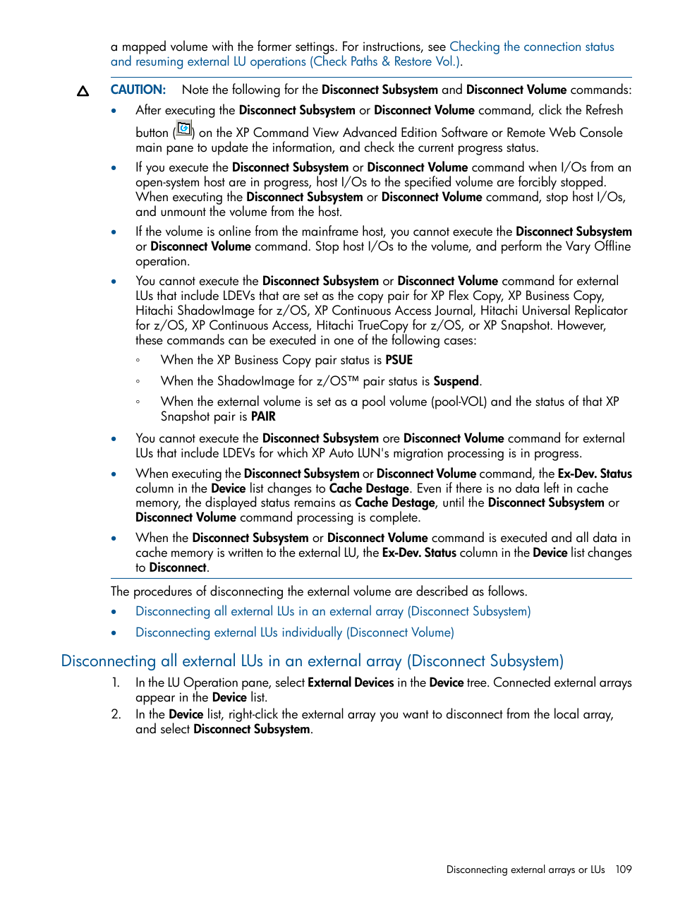 HP StorageWorks XP Remote Web Console Software User Manual | Page 109 / 169