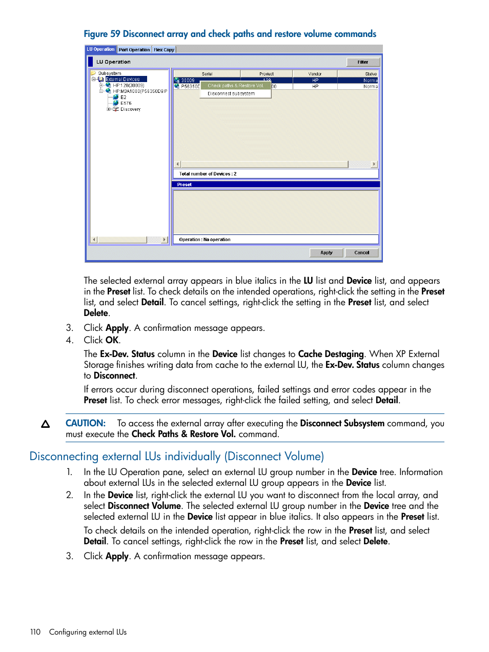 HP StorageWorks XP Remote Web Console Software User Manual | Page 110 / 169