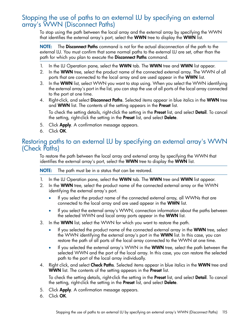 HP StorageWorks XP Remote Web Console Software User Manual | Page 115 / 169