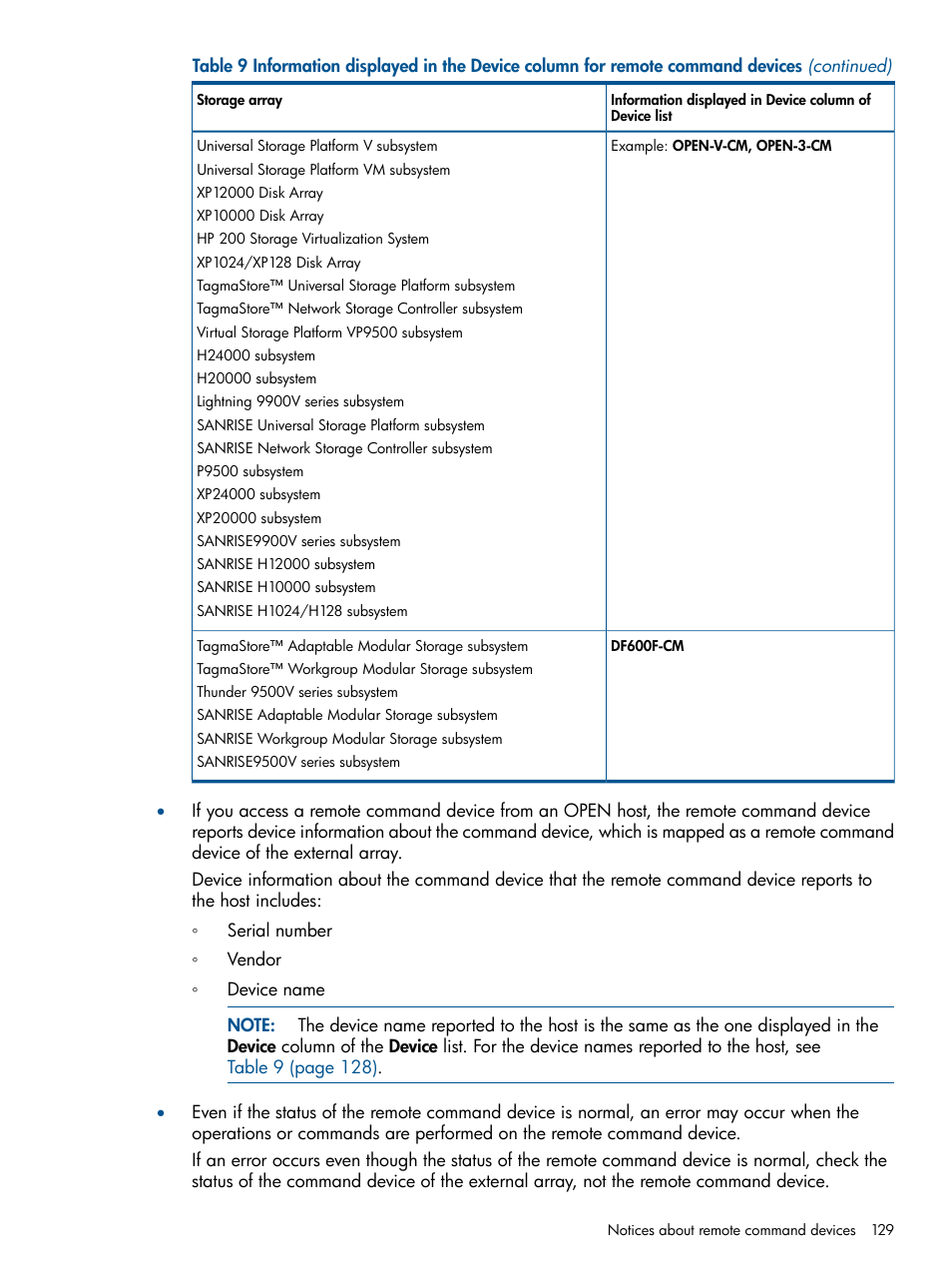 HP StorageWorks XP Remote Web Console Software User Manual | Page 129 / 169