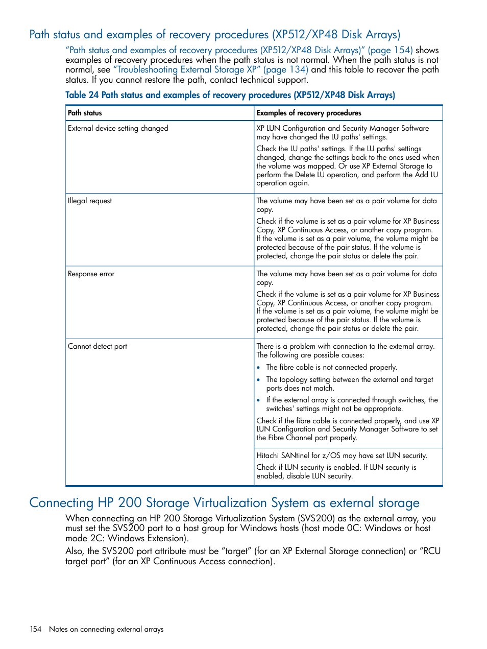 HP StorageWorks XP Remote Web Console Software User Manual | Page 154 / 169