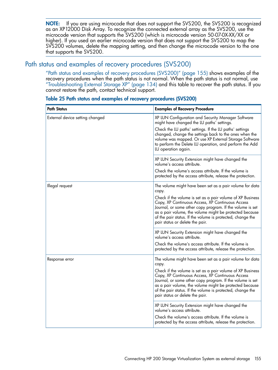 HP StorageWorks XP Remote Web Console Software User Manual | Page 155 / 169