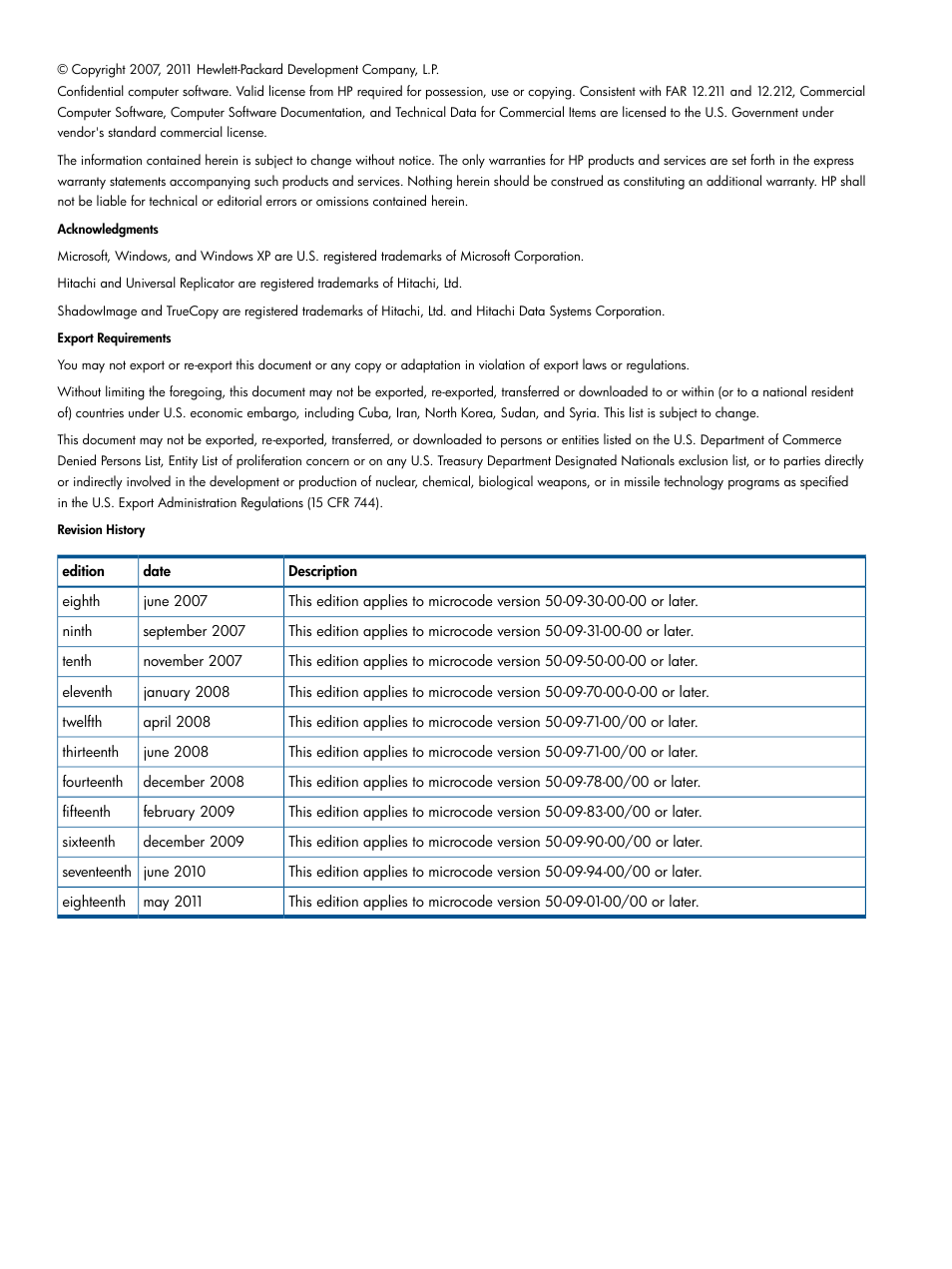 HP StorageWorks XP Remote Web Console Software User Manual | Page 2 / 169