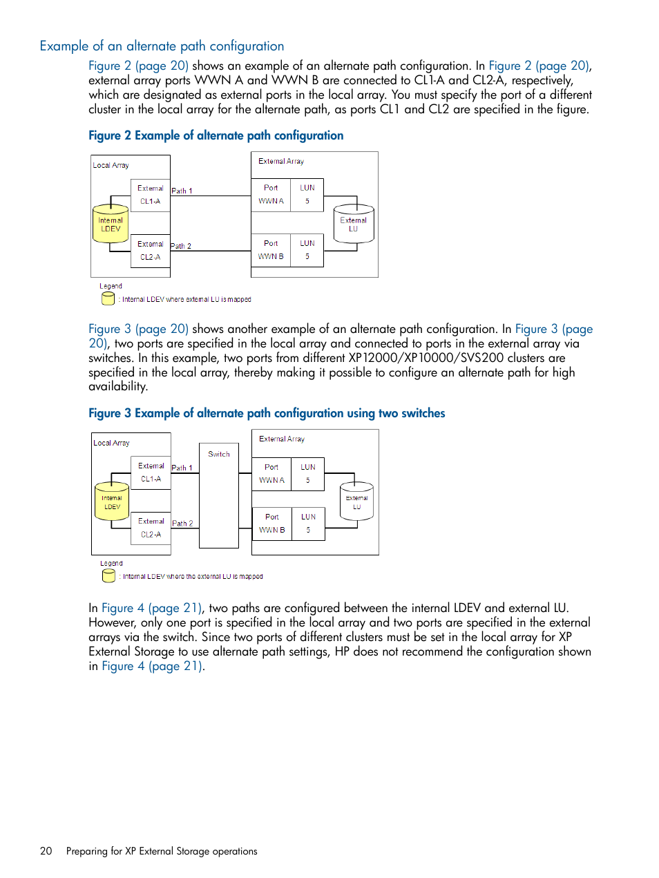Example of an alternate path configuration | HP StorageWorks XP Remote Web Console Software User Manual | Page 20 / 169