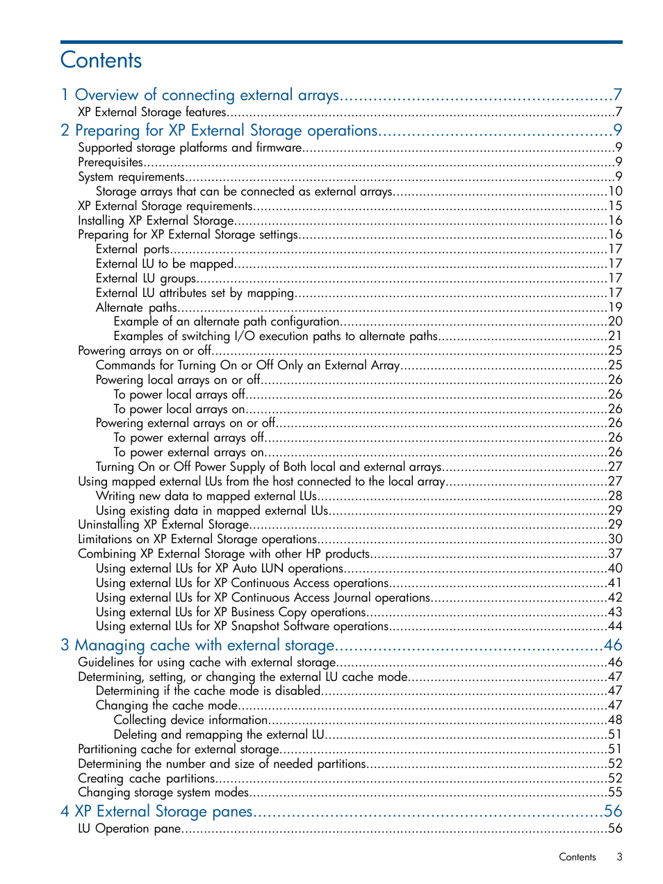 HP StorageWorks XP Remote Web Console Software User Manual | Page 3 / 169