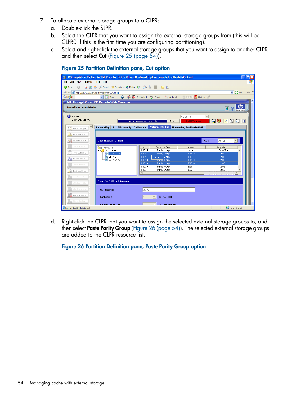 HP StorageWorks XP Remote Web Console Software User Manual | Page 54 / 169
