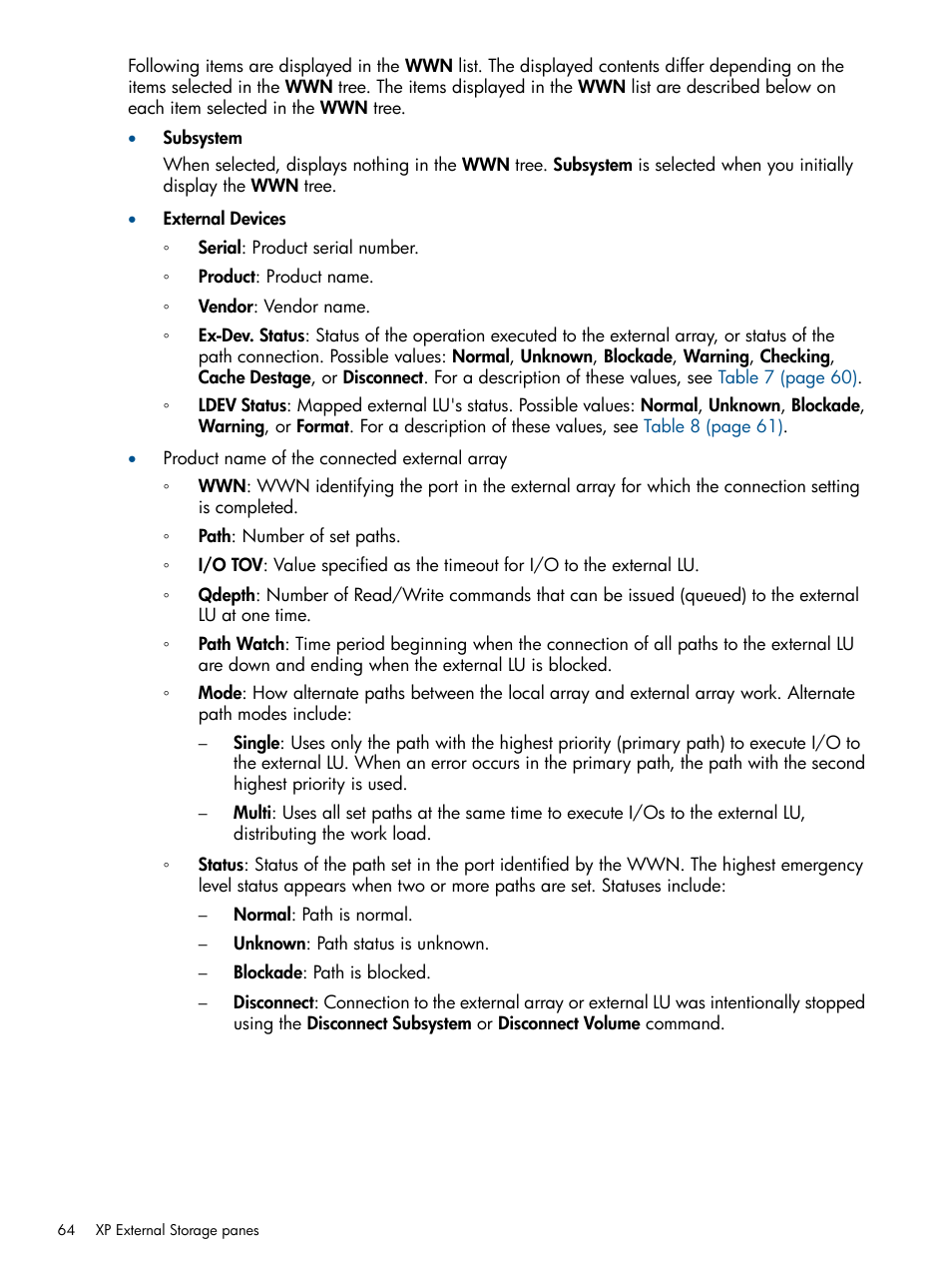 HP StorageWorks XP Remote Web Console Software User Manual | Page 64 / 169
