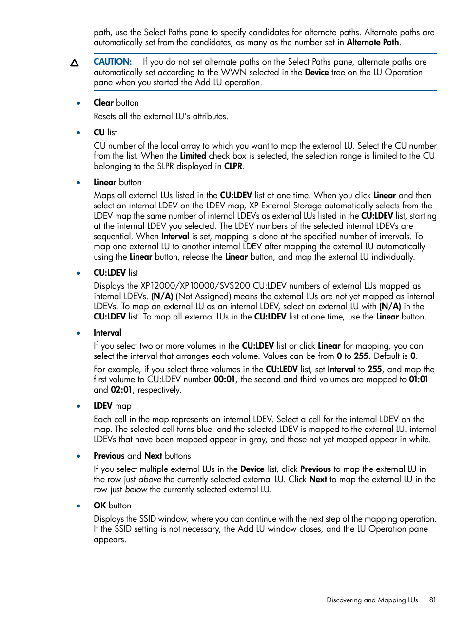 HP StorageWorks XP Remote Web Console Software User Manual | Page 81 / 169