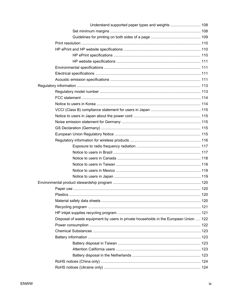 HP Officejet 7110 Wide Format ePrinter - H812a User Manual | Page 10 / 213