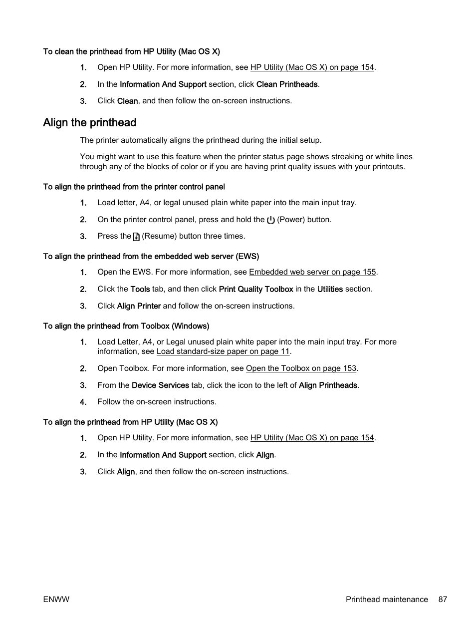 Align the printhead | HP Officejet 7110 Wide Format ePrinter - H812a User Manual | Page 100 / 213