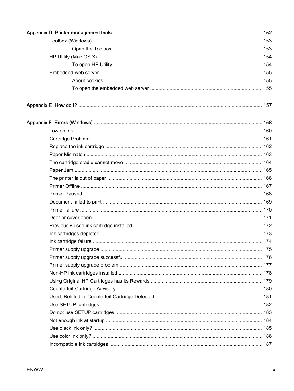 HP Officejet 7110 Wide Format ePrinter - H812a User Manual | Page 12 / 213